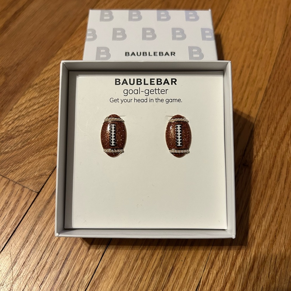 BaubleBar Goal-Getter Football Earrings